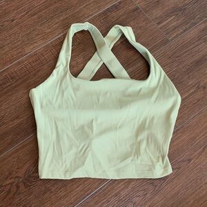 NWT Astoria longline sport bra cami green